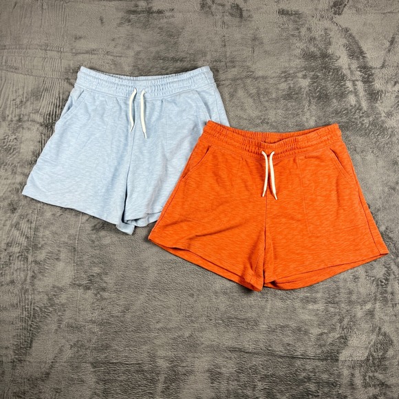 Old Navy Other - Old Navy‎ Girls XL 14-16 Sweat Shorts Lot of 2 Blue Orange French Terry Cozy